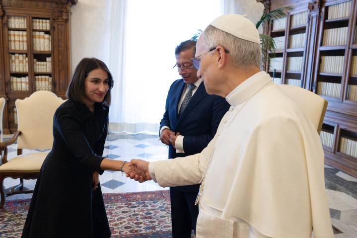 Presidente Petro y canciller Sarabia se reunieron con el Papa León XIV en el Vaticano