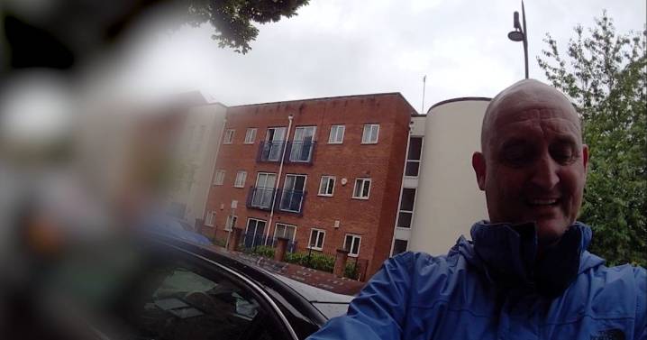 Moment wanted man is arrested as he tells police: "I've been away for ages"