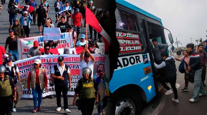Presidente de Perú dialoga con transportistas en paro masivo