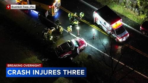 3 hospitalized after crash involving tractor-trailer on Route 512 in Bushkill Township, Northampton County