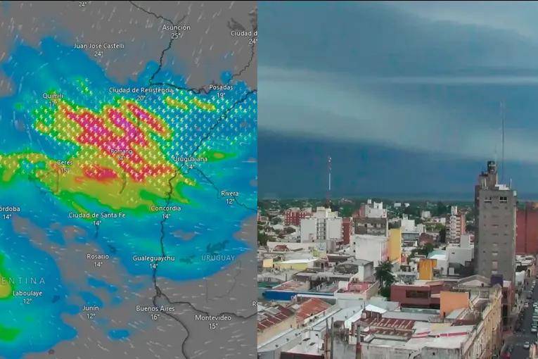 Alerta en Entre Ríos y 13 provincias por tormentas severas: pronóstico para el fin de semana