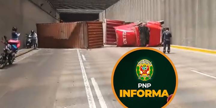 Tráiler volcado paraliza el túnel Néstor Gambetta: estas son las rutas alternas en el Callao