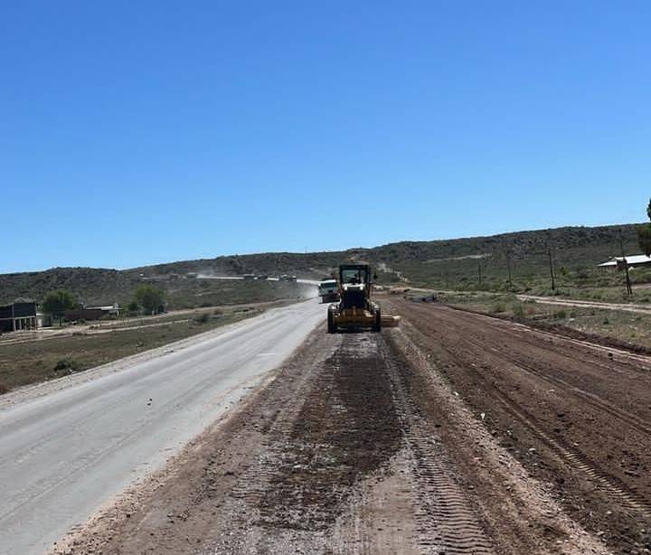 25 de Mayo: el municipio arregló las banquinas de la ruta 151 ante la falta de respuestas nacionales