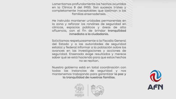 Casi 24 horas después, Claudia Agatón se pronuncia tras ataque armado en clínica del IMSS