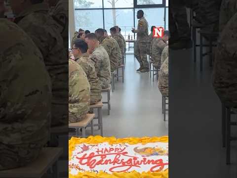 US Troops In Lithuania Celebrate Thanksgiving