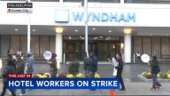 Wyndham Hotel workers go on strike amid contract negotiations in Center City