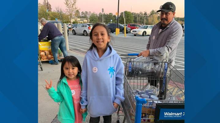 'We’re helping someone out there' | 11-year-old Macon girl uses allowance to help 'Stuff the Truck'