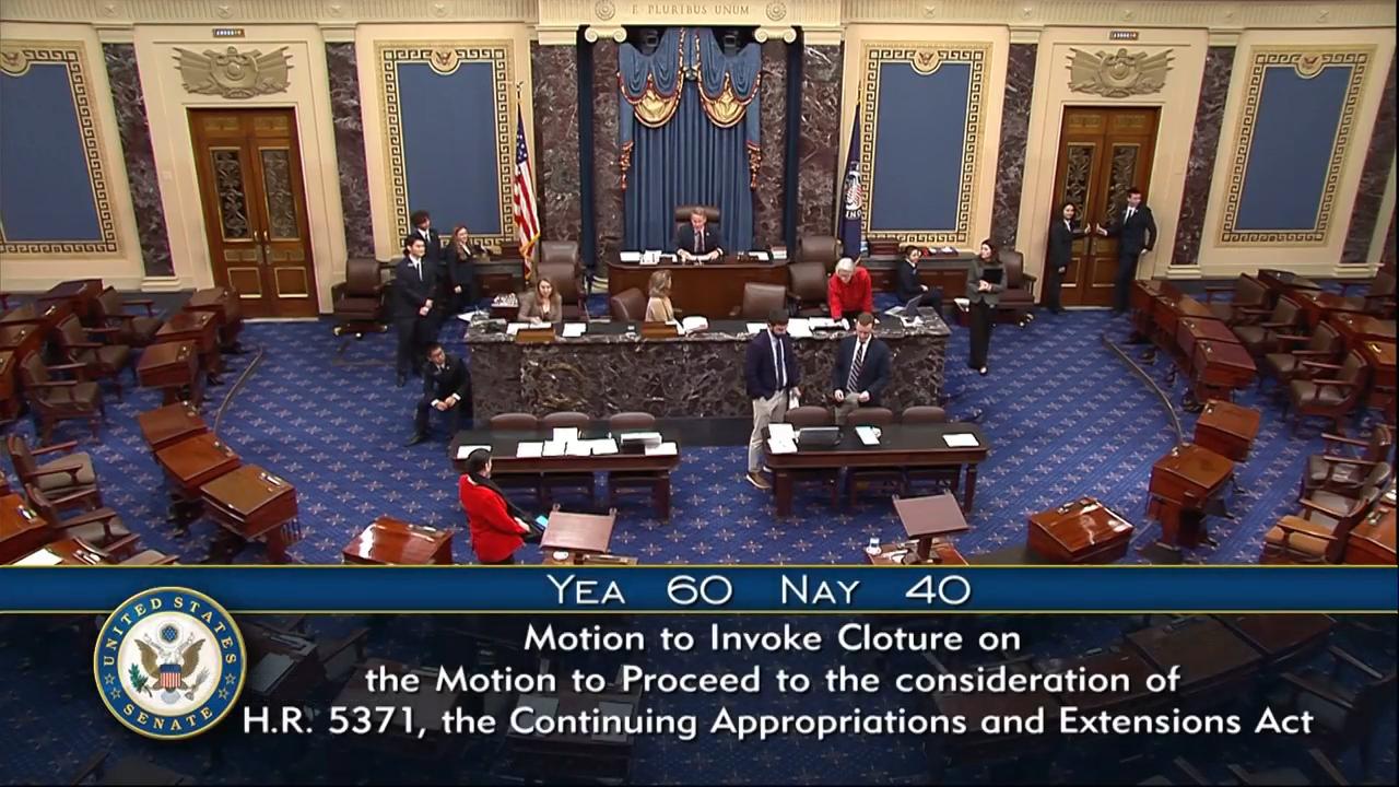 Democrats defend vote after Senate takes first step toward ending the government shutdown