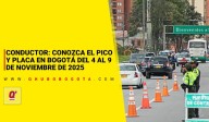 Conductor conozca el Pico y Placa en Bogotá del 4 al 9