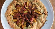 Fig and Peach Tart marries Mediterranean flavors