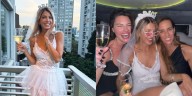 La divertida despedida de soltera de Cande Ruggeri: disfraz sexy, limusina y champagne