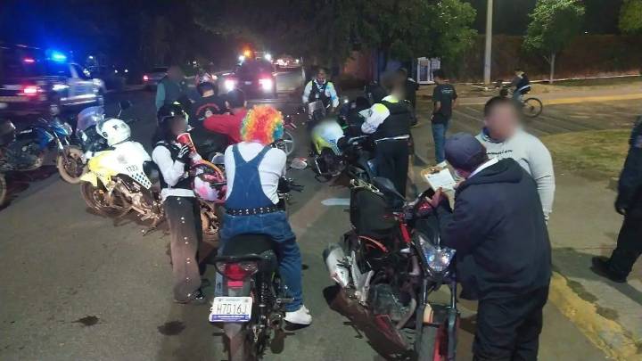 “Rodada del Terror” en Irapuato termina en operativo; asegura policía 22 motocicletas