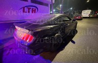 Ebrio a exceso de velocidad ocasiona accidente en Urdiñola; Mustang resultó con daños