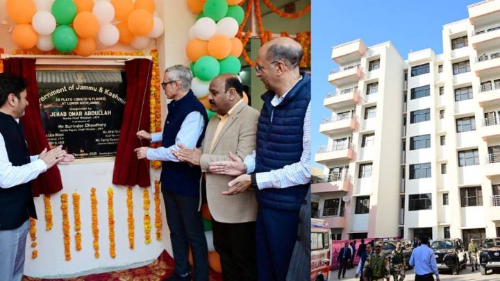CM inaugurates residential block for Govt employees in Jammu