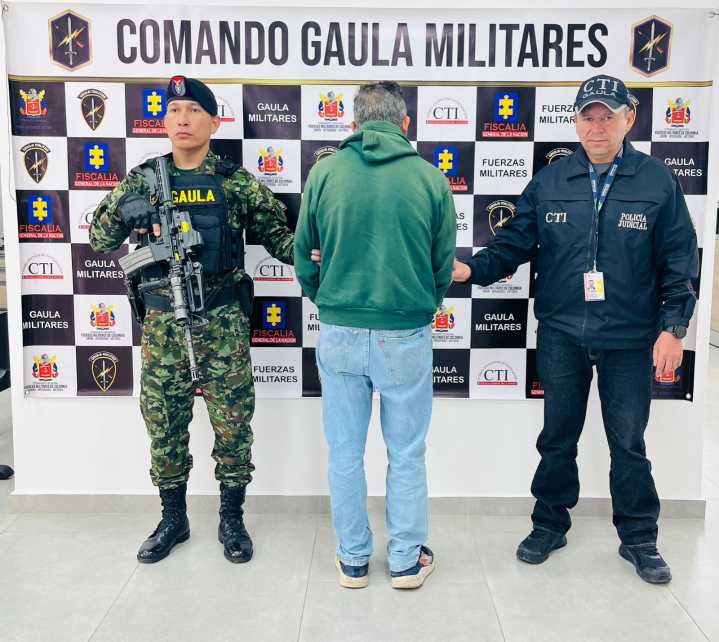 En Boyacá, el Ejército Nacional capturó a presunto extorsionista