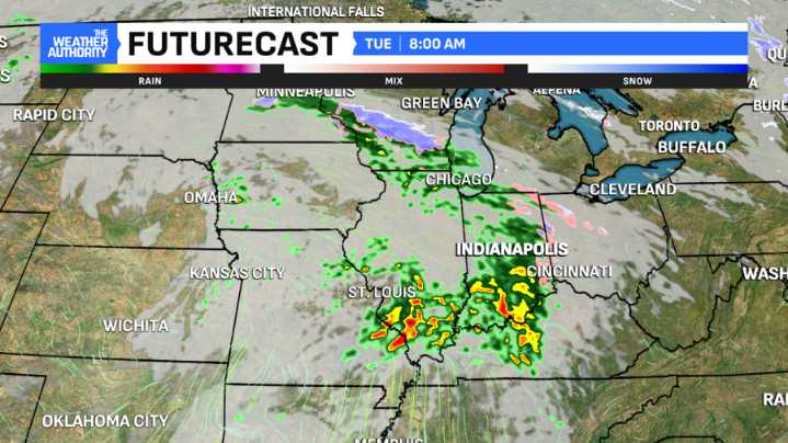 Back to reality Sunday with rain on tap this week in central Indiana