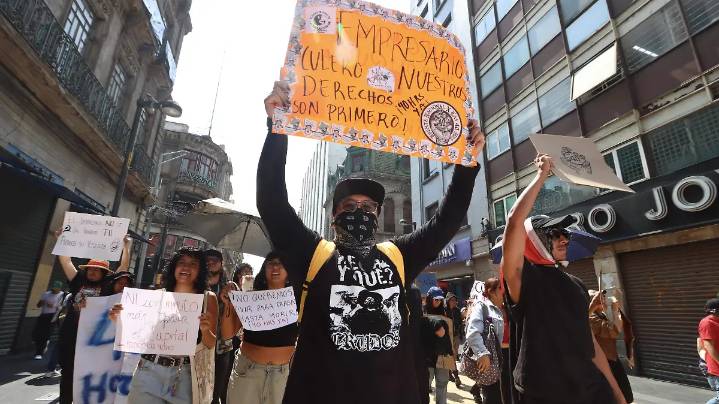 Trabajadores marchan en varios puntos del país para exigir jornada laboral de 40 horas