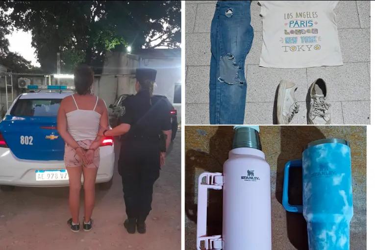 Robo filmado en Paraná: indagaron en libertad a la sospechosa y recuperaron elementos sustraídos