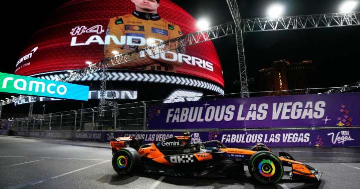 Lando Norris comes away with pole position after rain