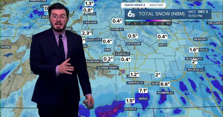 Snowfall hitting the valley floors