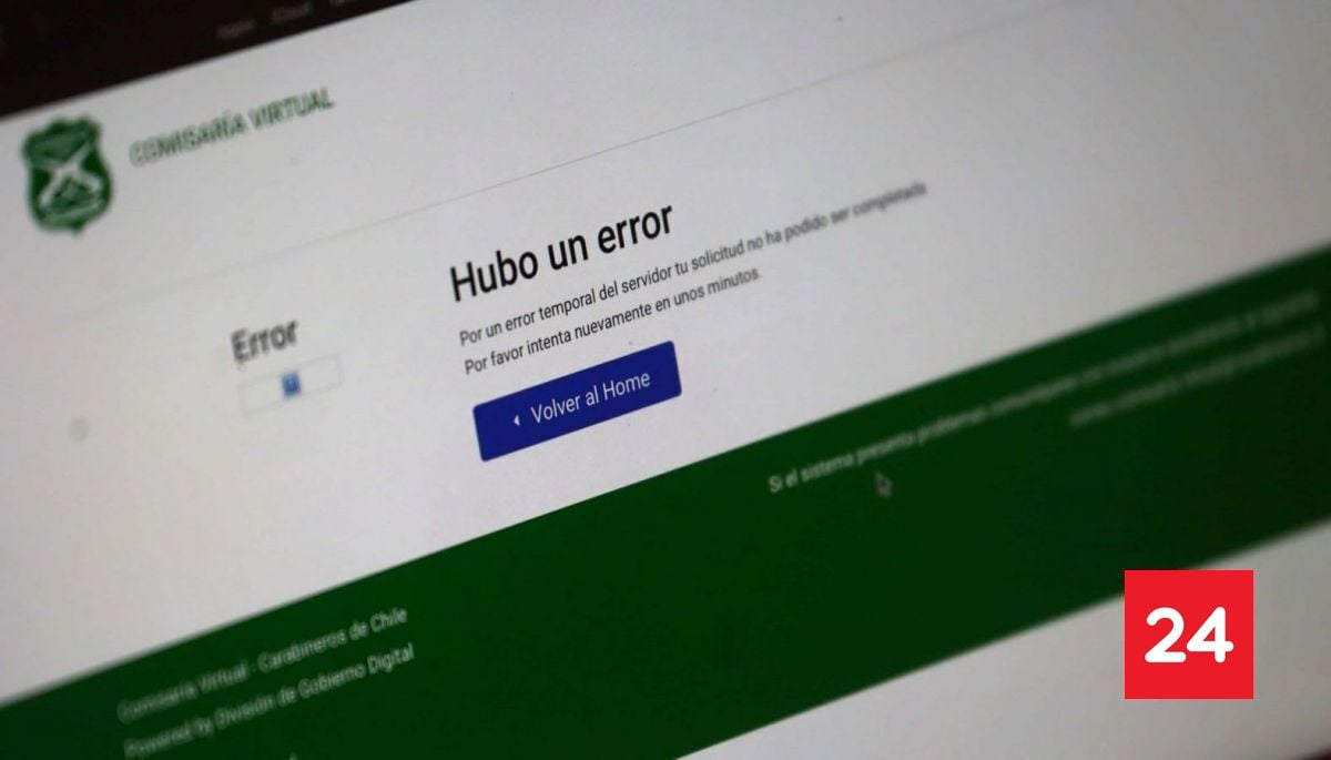 "Hay que tener paciencia": carabineros explica caída de Comisaría Virtual por elecciones