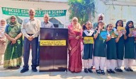 Fifth mohalla library inaugurated at Princess Esin Girls High School in Purani Haveli
