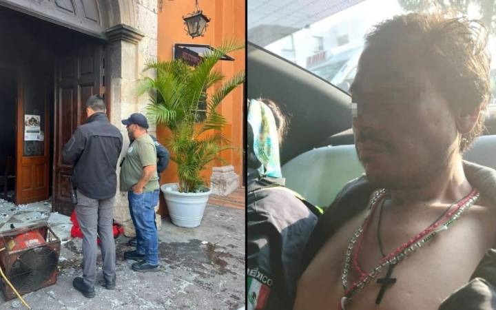 Hombre incendia iglesia en Morelia: Pobladores intentaron lincharlo tras ser detenido