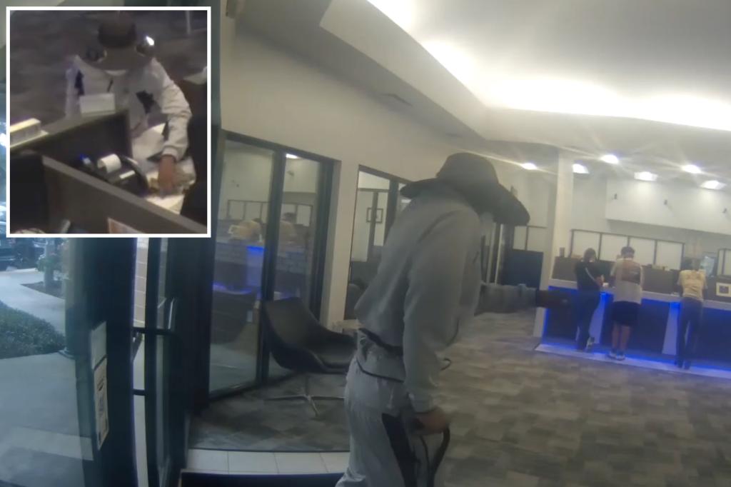 Brazen bank robber fakes limp to carry out broad-daylight heist in Louisiana
