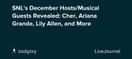 SNL's December Hosts/Musical Guests Revealed: Cher, Ariana Grande, Lily Allen, and More: ohnotheydidnt
