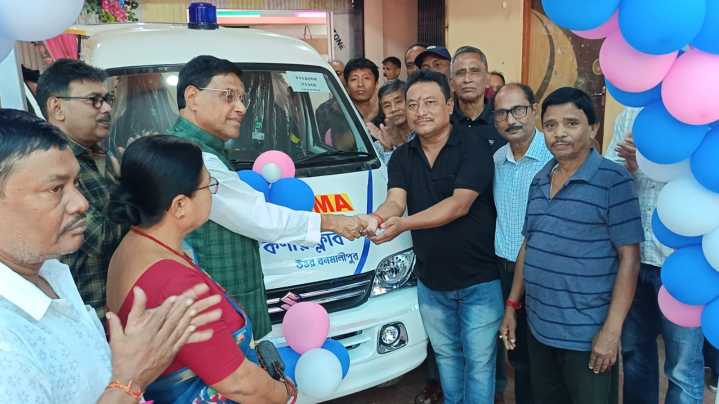MLA Gopal Chandra Roy Donates Ambulance from Development Fund
