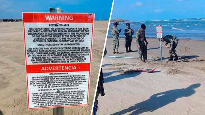 Retiran letreros de Playa Bagdad que advertían el área era restringida y se prohibía el paso