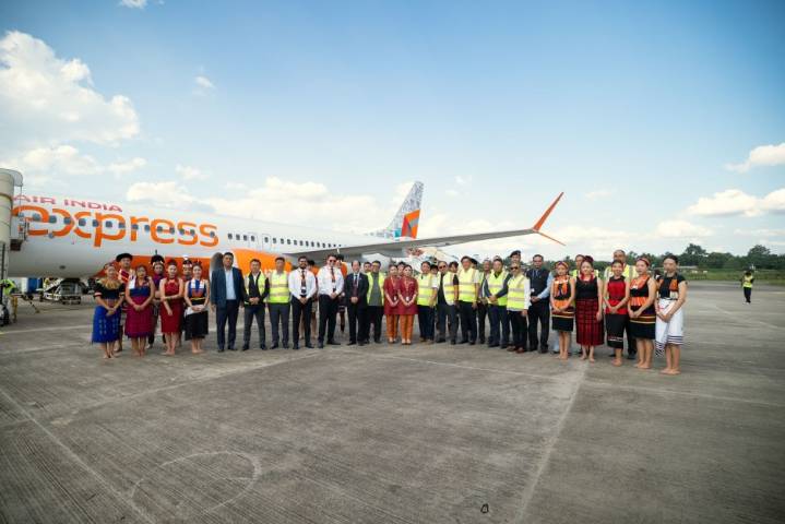 Air India Express unveils Tsüngkotepsü livery as aircraft touches down in Dimapur