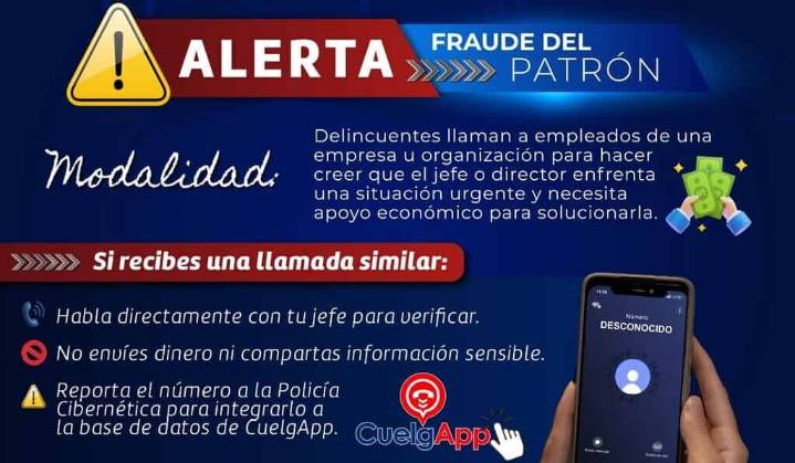 Alerta Policía Cibernética de la DSPM sobre fraudes y estafas por llamadas