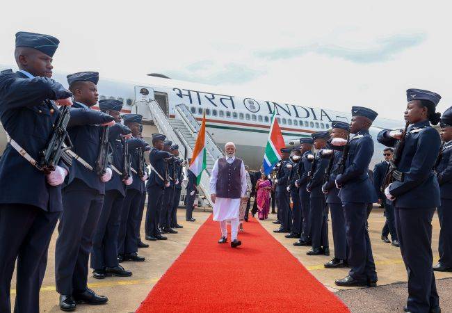 PM Modi arrives in South Africa to attend G20 summit