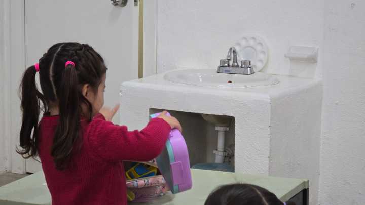 Niñas y niños del kínder Arturo Gámiz estudian en espacios dignos gracias al Programa de Infraestructura Educativa