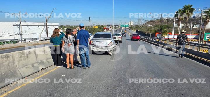 Accidente Vehicular Genera Congestión en Monclova