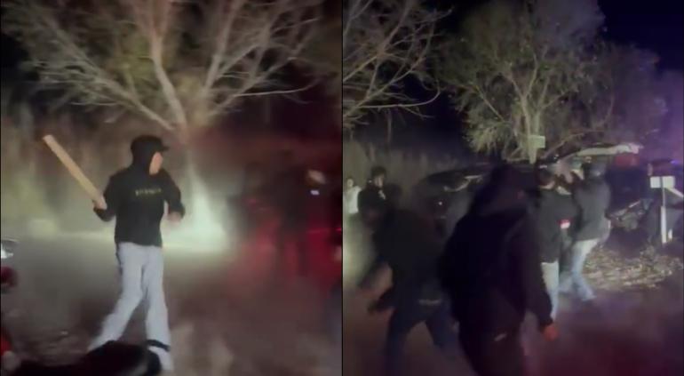 Zafarrancho en el vado de Meoqui, usaron palos y piedras 🎦