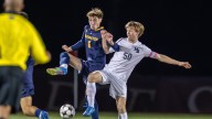 Photos of Barrington vs. Moses Brown Division I boys soccer semifinal