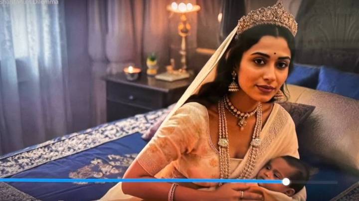 AI Mahabharat trends as viewers spot modern bedside table, joke charger's missing