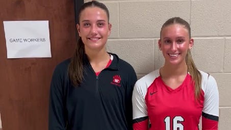 Wadsworth's Rowan Kelly, Lauren Decker | OHSAA Volleyball Video