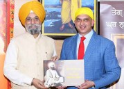 Book on Guru Tegh Bahadur Sahib’s Spiritual Journey Presented To Vice Chancellor Prof Karamjeet Singh at GNDU