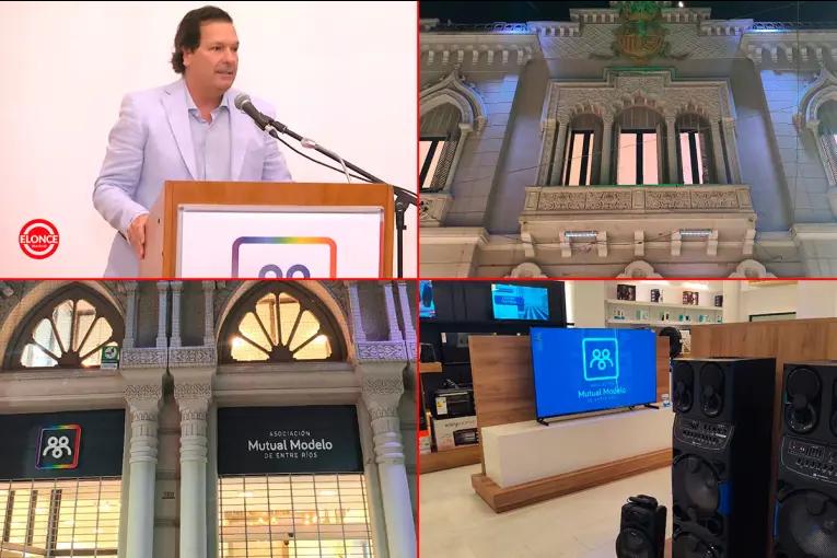 Mutual Modelo inauguró su nueva sede social en un edificio histórico en la peatonal de Paraná