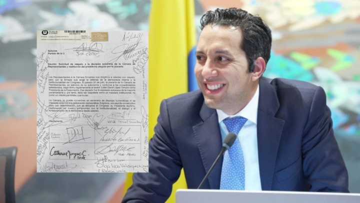 Más de 100 representantes a la Cámara firmaron carta de respaldo al presidente de la corporación, Julián López, tras sanciones del partido de ‘La U’