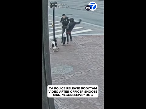 Police release bodycam video after officer shoots man, 'aggressive' dog