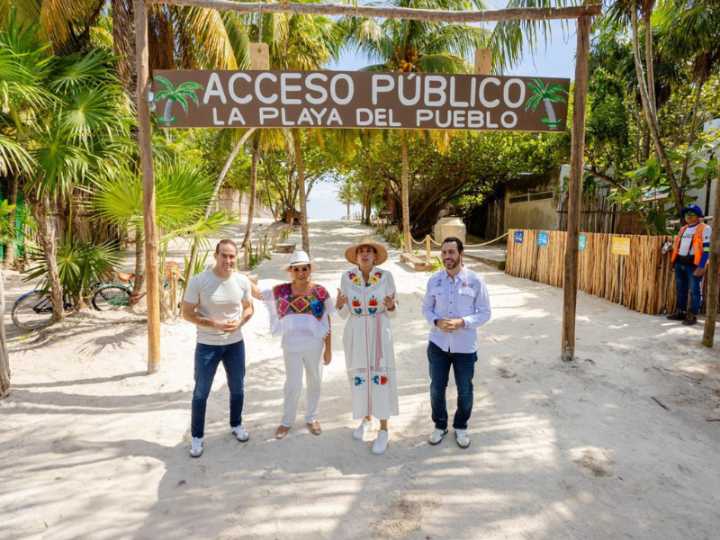 Gobierno abre nuevos accesos públicos a playas de Tulum: SECTUR
