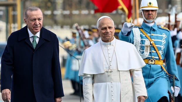 Pope Leo arrives in Turkey on closely watched 1st overseas trip