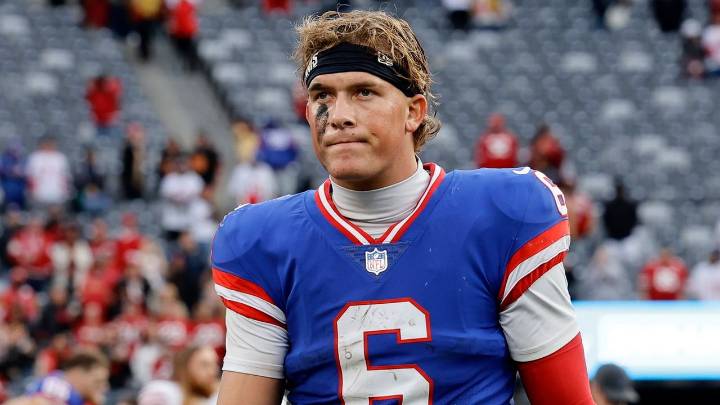 Giants' Jaxson Dart will miss Sunday's game against Lions