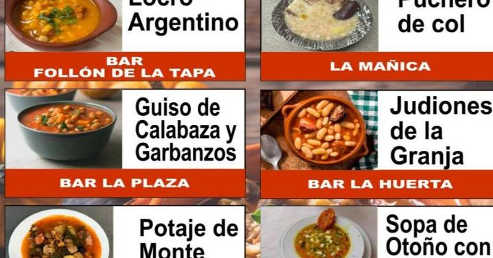 Ocho bares de este conocido pueblo de Granada por su 'buen comer' compiten por ofrecer el mejor guiso de cuchara