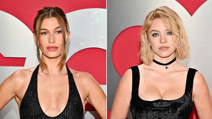Sydney Sweeney, Hailey Bieber stun in vintage looks at men of the year event
