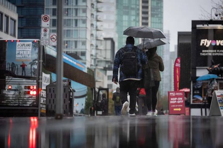 Rainfall warning issued for Metro Vancouver's North Shore, Howe Sound